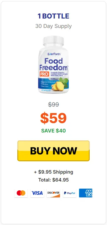 Food Freedom Pro 1 bottle price